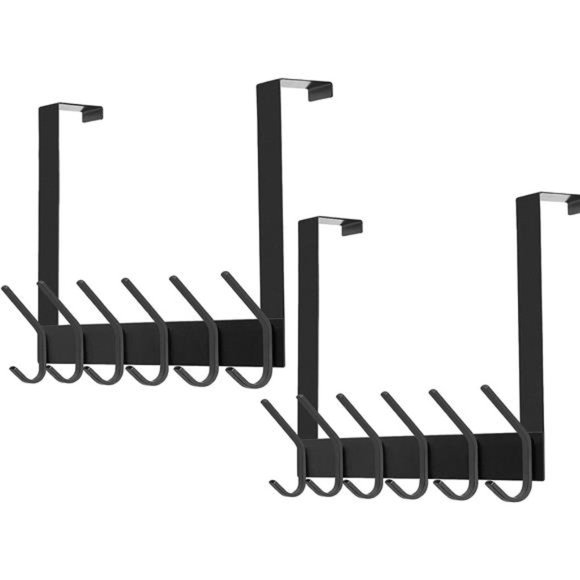 2Pack Over The Door Hook, Stainless Steel Heavy Duty Over Door Hanger Holder - Picture 1 of 6